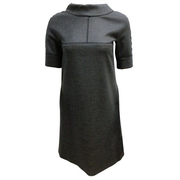 Escada Grey Dvitar Short Sleeved Wool and Cashmere Work/Office Dress - Picture 1 of 4